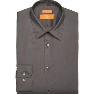 Egara Skinny Fit Dress Shirt, Charcoal